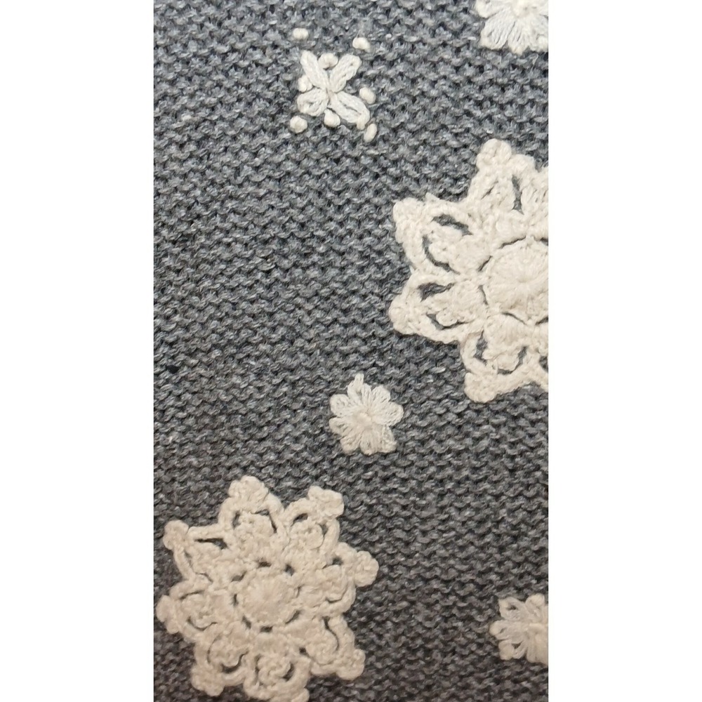 Womens Snowman Christmas Sweater Large Snowflake Holiday Cottagecore Winter - Picture 5 of 9